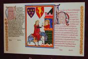 Dual Baronial Scroll for Elspeth de Stervlen and Gerhart Wolfgang der Rote
